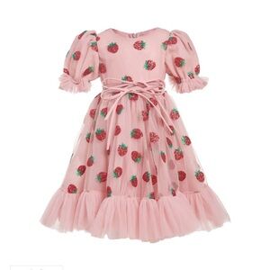 Strawberry Midi Dress for Kids Brand New